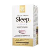 Solgar Triple Action Sleep Supplement 60 Tablets front view