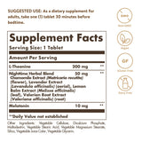 Solgar Triple Action Sleep tablet packaging side view