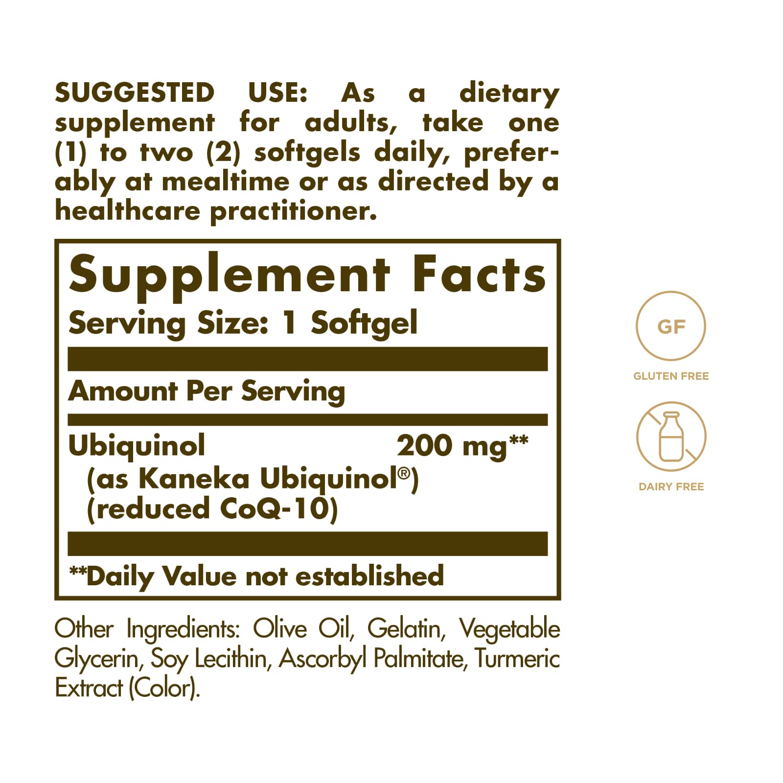 Solgar Ubiquinol CoQ10 200 mg Softgels packaging