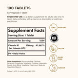Solgar Vitamin B1 100mg bottle with label