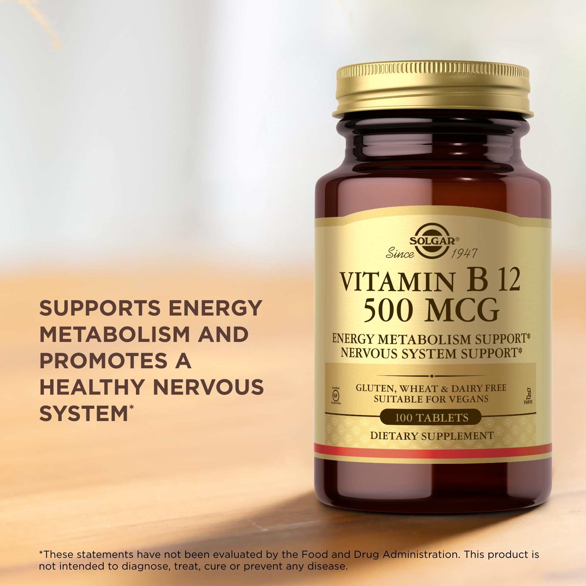 Solgar Vitamin B12 1000µg Supplement packaging