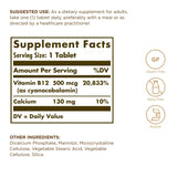 Solgar Vitamin B12 1000µg Supplement side view