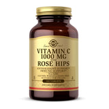 Solgar Vitamin C 1000 mg with Rose Hips tablet front view