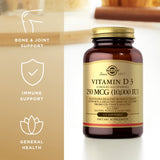 Solgar Vitamin D3 10,000 IU Softgels bottle open