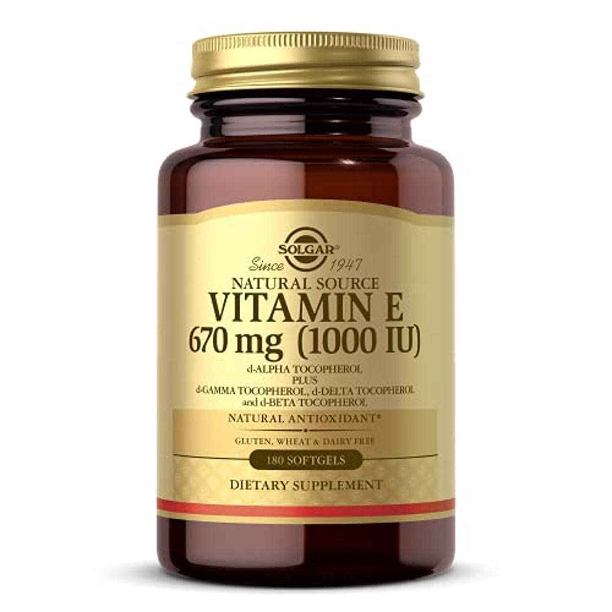 Solgar Vitamin E 400 IU softgels front view with packaging