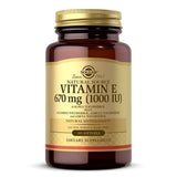 Solgar Vitamin E 400 IU softgels front view with packaging