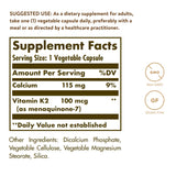 Solgar Vitamin K2 Menaquinone-7 Capsules side view
