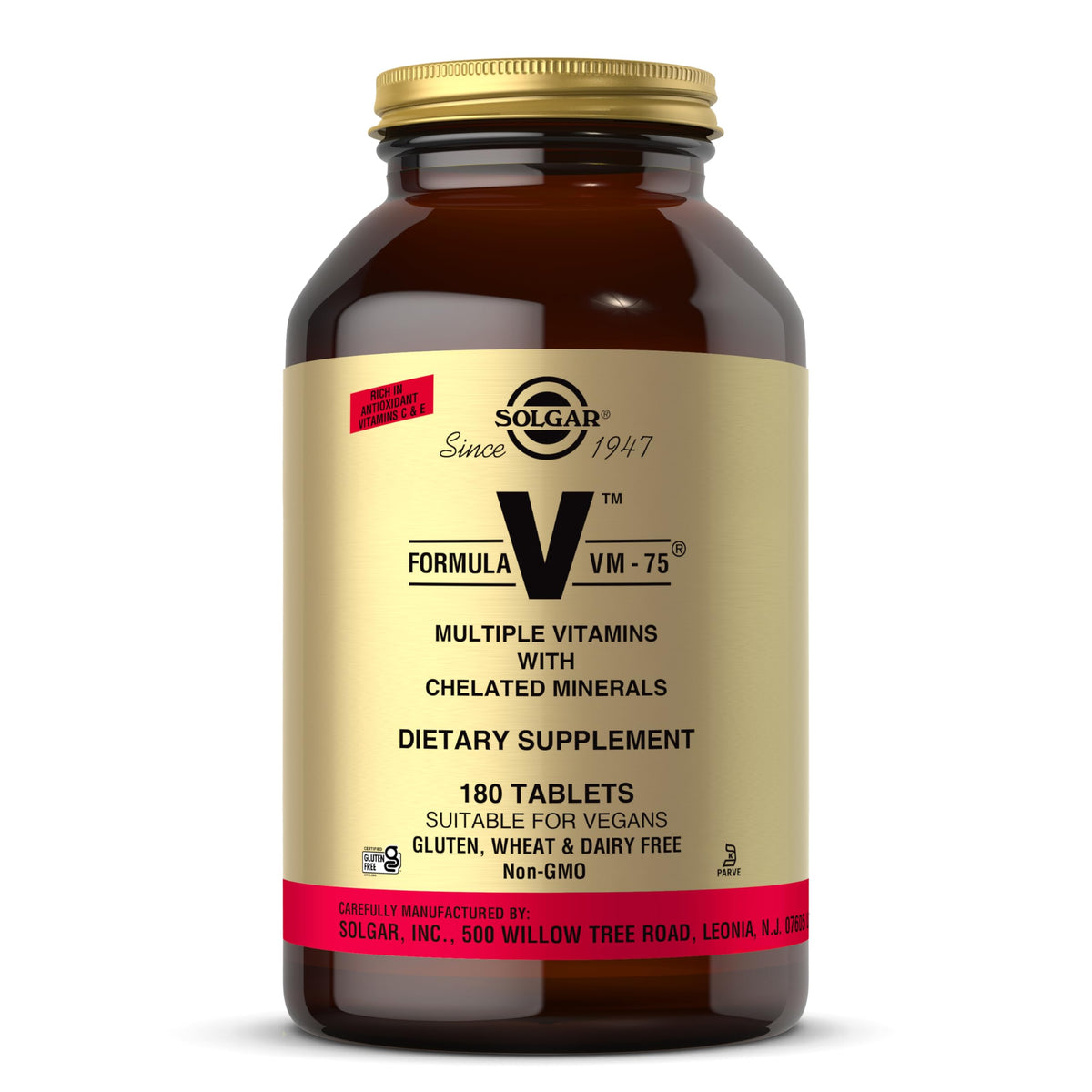 Solgar VM-75 Multivitamin & Mineral Supplement 540g front view