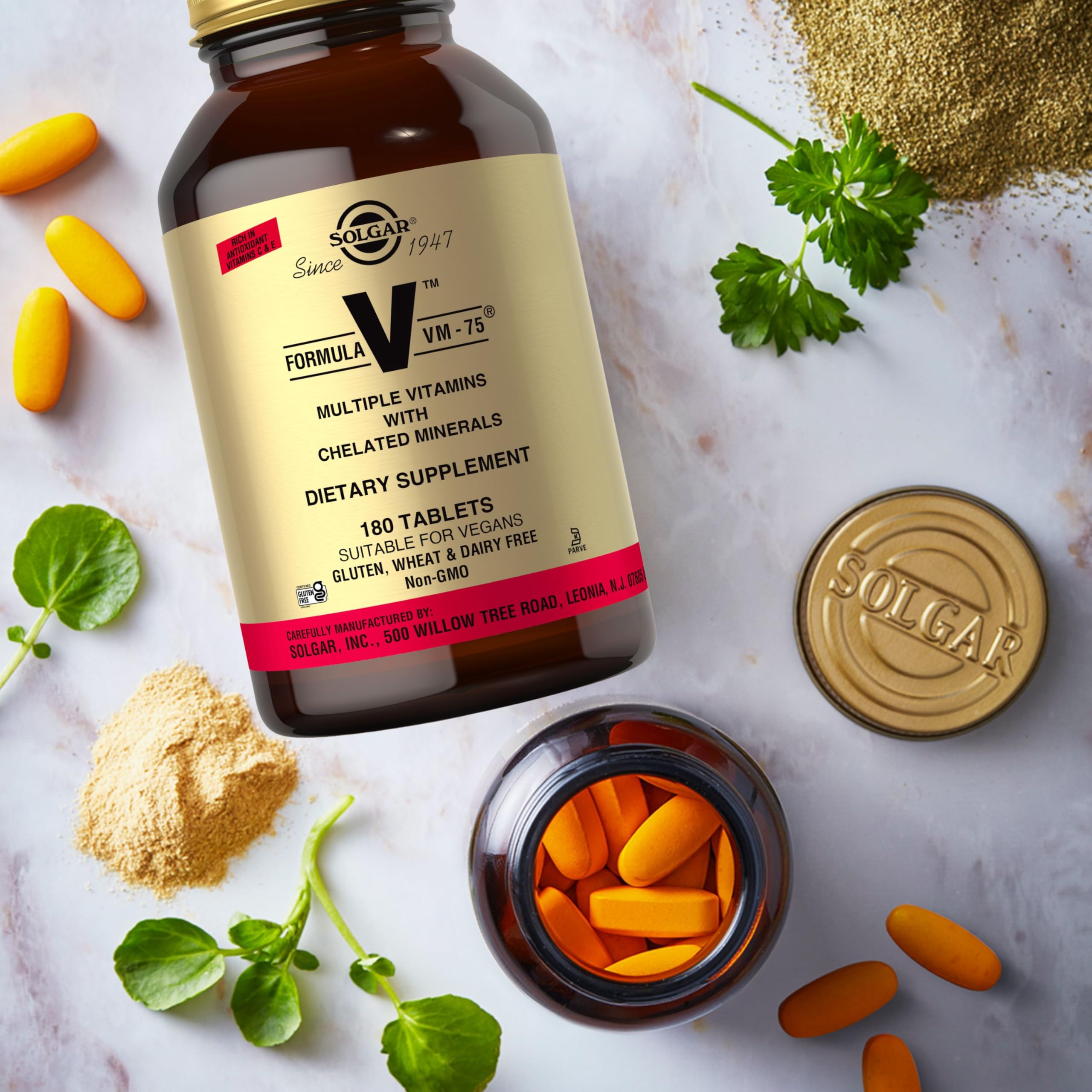Solgar VM-75 Multivitamin & Mineral Supplement 540g with measuring spoon