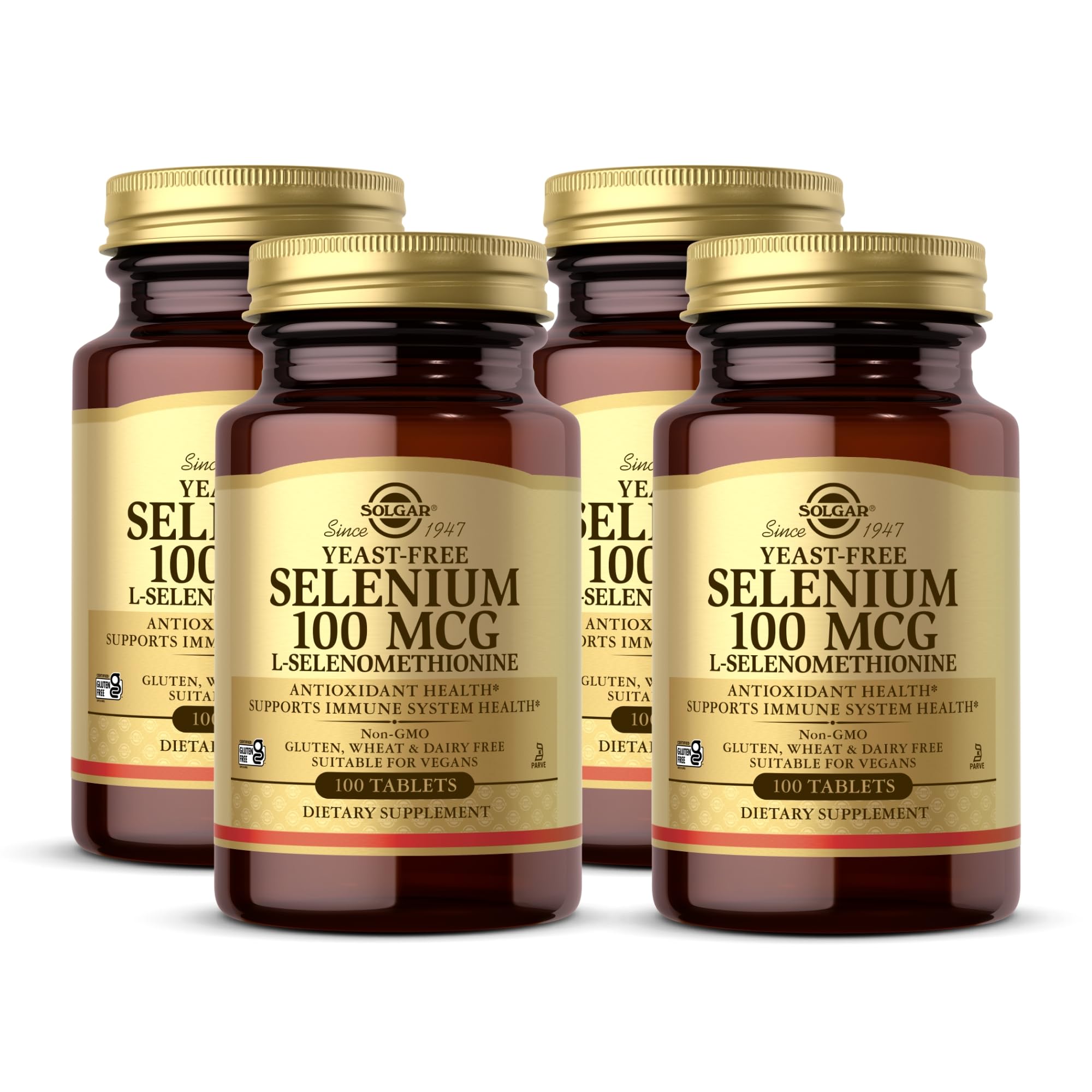 Solgar Yeast-Free Selenium 100 mcg 100 Tablets front view