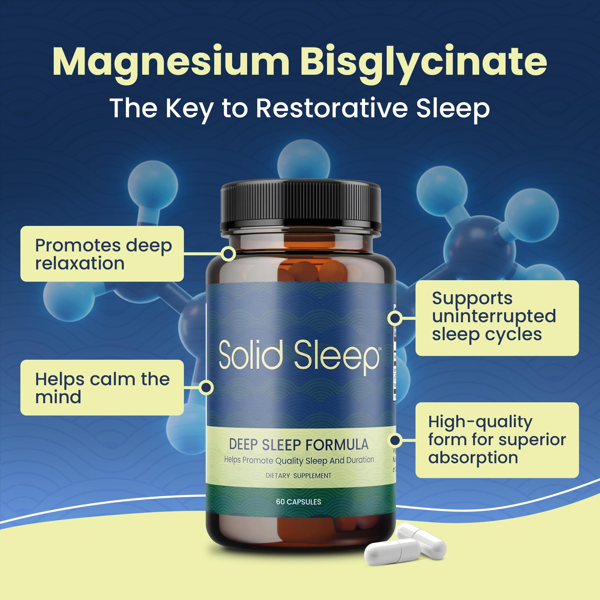 Solid Sleep Deep Sleep Formula bottle side view