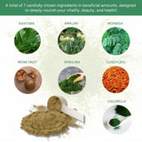 Solluna Spirulina Superfood Greens Powder in a bowl