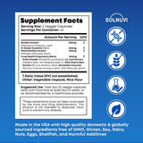 SOLNUVI Mullein & NAC Lung Health Support Supplement capsules close-up