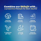 SOLNUVI Shilajit Complex Capsules opened bottle showing capsules