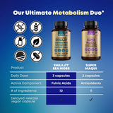 SOLNUVI Shilajit Complex Capsules with a measuring spoon for dosage