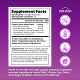 SOLNUVI Super Maqui Berry Supplement back view with ingredient details