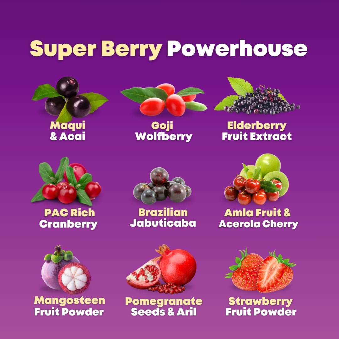 SOLNUVI Super Maqui Berry Supplement packaging on a kitchen counter