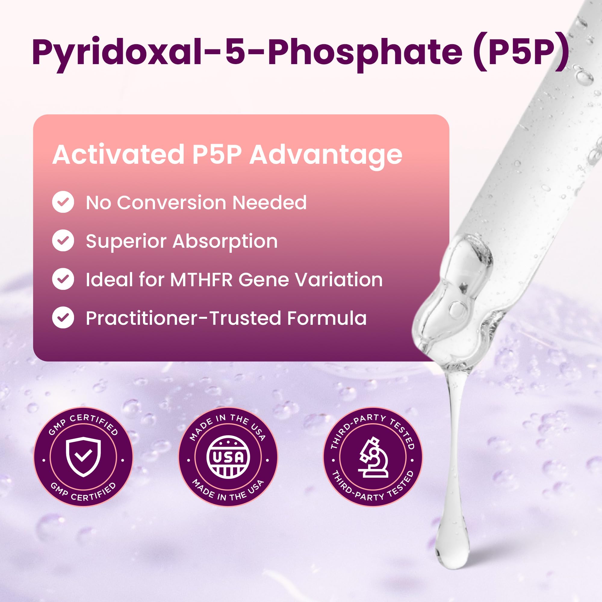 Soltrients B6 (Pyridoxal Phosphate) supplement serving size