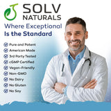 SOLV NATURALS Prostate Support Supplement back view with nutritional information