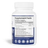 SOLV NATURALS Prostate Support Supplement side view showing capsule details