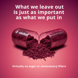 Solv Wellness Cranberry Supplement bottle and capsules on a kitchen counter