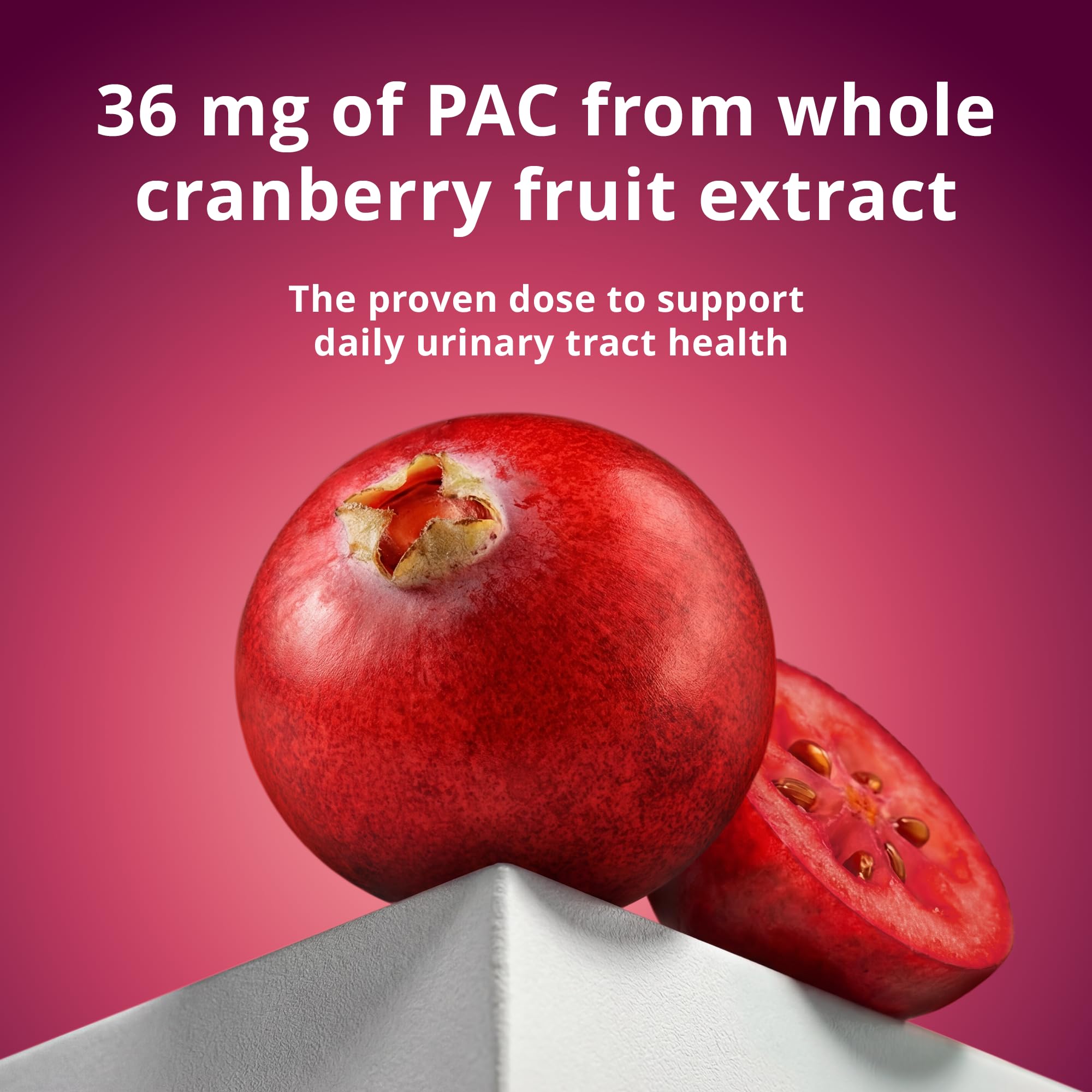 Solv Wellness Cranberry Supplement bottle with capsules in hand