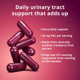 Solv Wellness Cranberry Supplement capsules on a wooden table