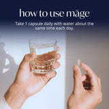 Solv Wellness Mage Probiotic Capsules with water glass