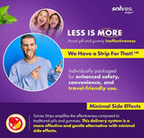 Solves Strips Melatonin Sleep Aid strips in travel pouch