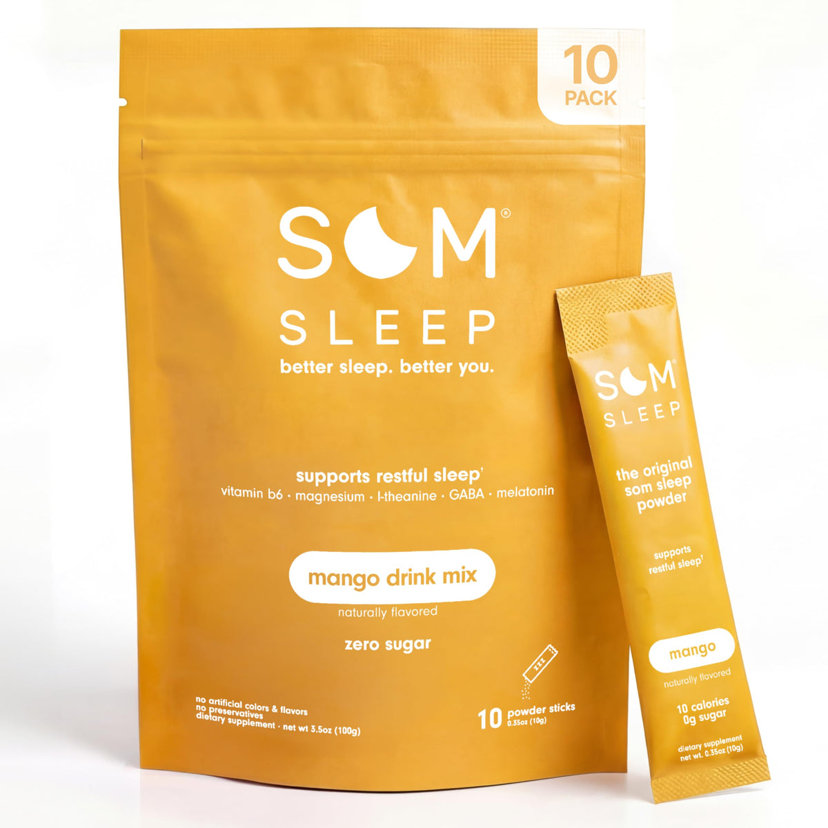 Som Sleep Restorative Sleep Drink Mix packaging front view