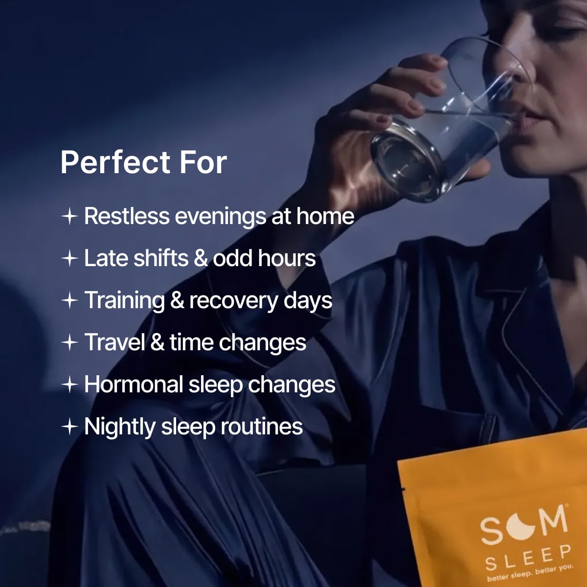 Som Sleep Restorative Sleep Drink Mix preparation instructions