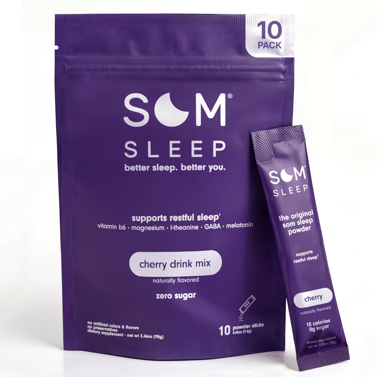 Som Sleep Restorative Sleep Powder 28g front view
