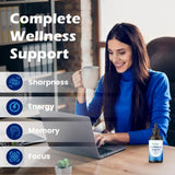 Someraze Methylene Blue Liquid Drops lifestyle scene with glass of water