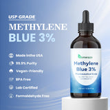 Someraze Methylene Blue Liquid Drops showing dosage instructions