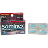 Sominex Night-Time Sleep Aid Tablets pack of 3 displayed