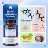 SOTALIX 5-HTP + GABA Supplement on a wooden table
