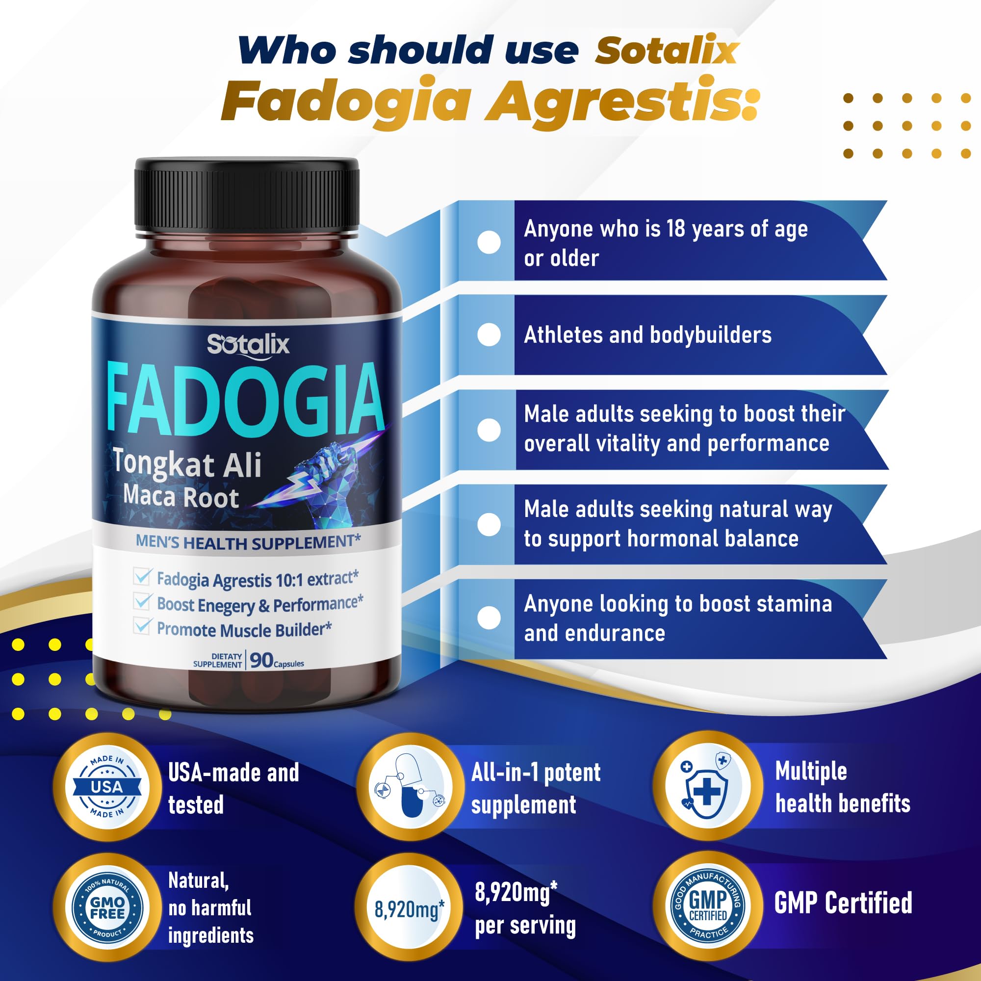SOTALIX Blended Vitamin & Mineral Supplement 90 Capsules close-up