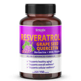 Sotalix Resveratrol Supplement bottle front view with 150 capsules