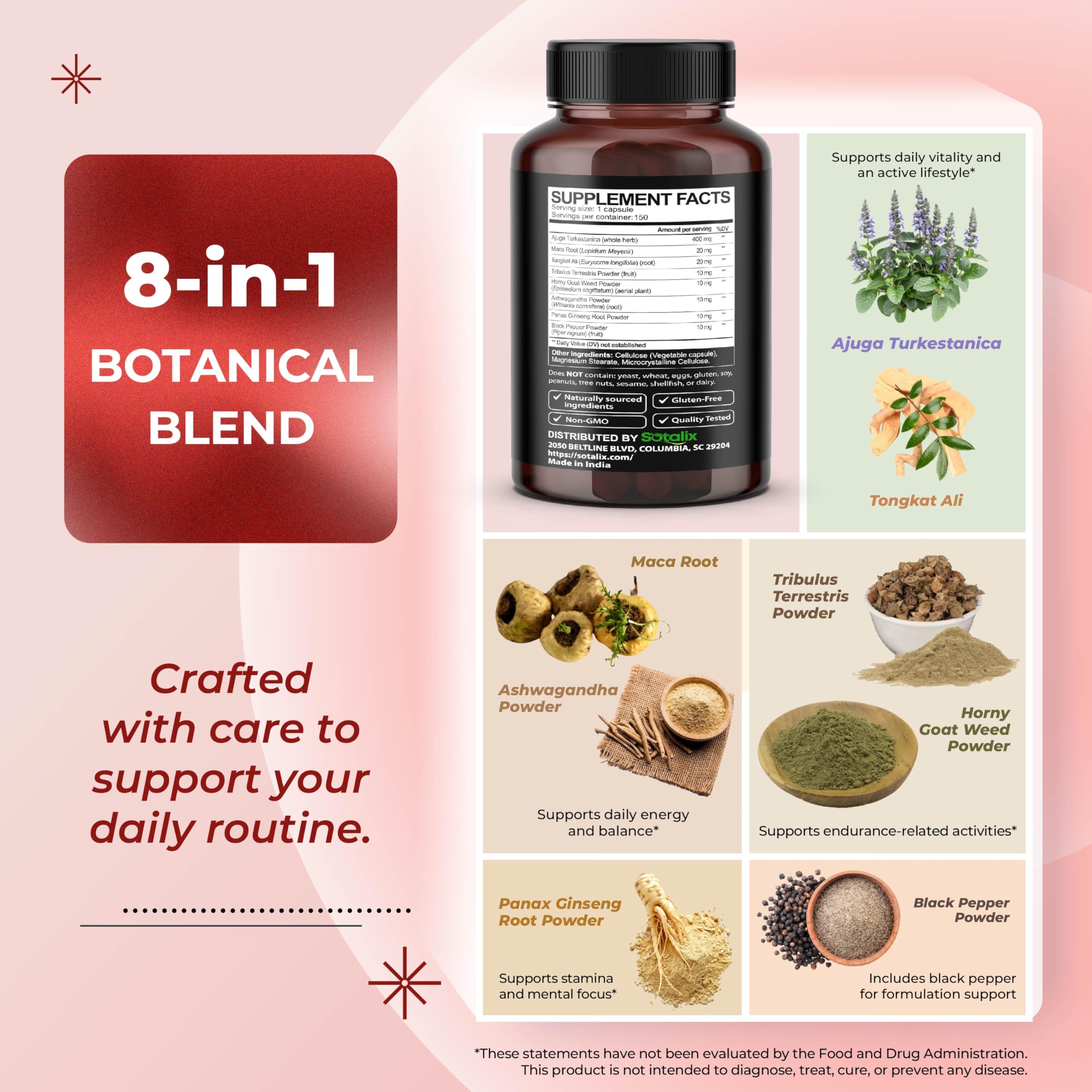SOTALIX SUPPLEMENT Blended Vitamin & Mineral Supplement close-up of capsules