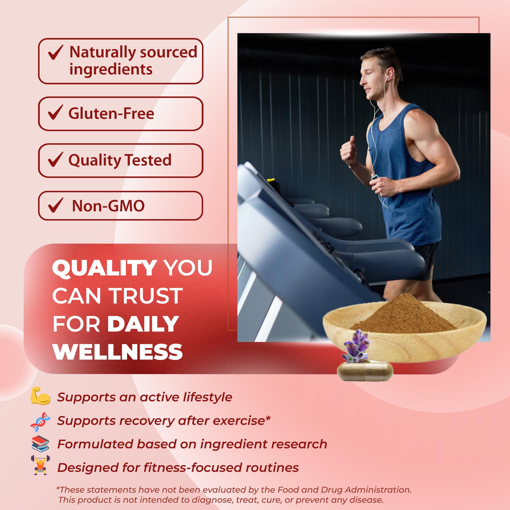 SOTALIX SUPPLEMENT Blended Vitamin & Mineral Supplement lifestyle shot with greenery