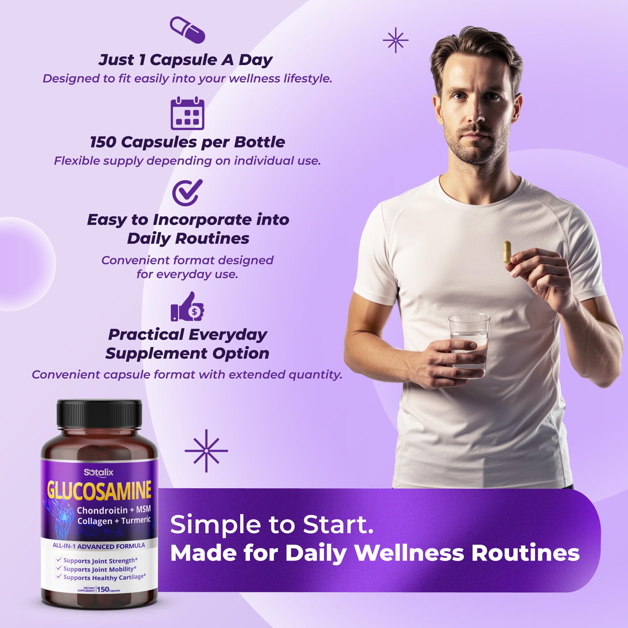 SOTALIX SUPPLEMENT capsules alongside ingredients