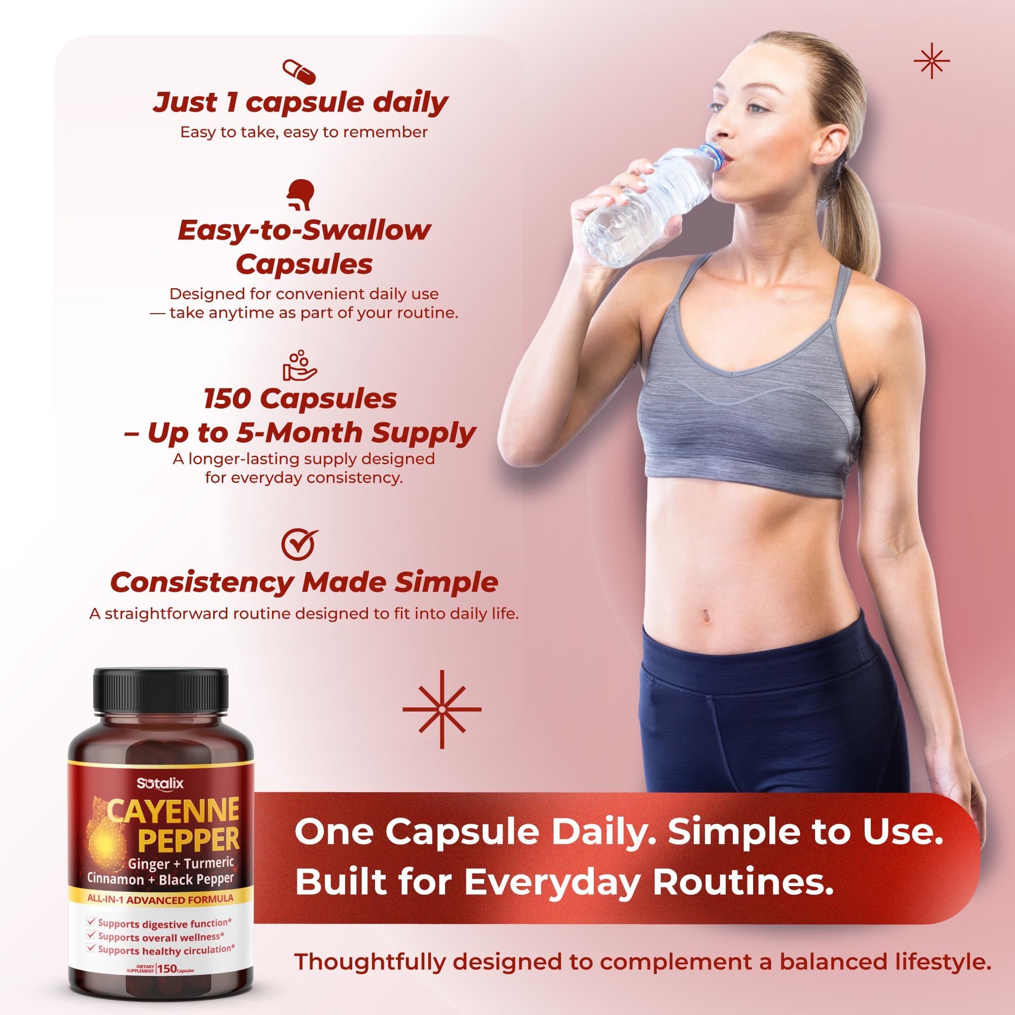 SOTALIX SUPPLEMENT Turmeric Herbal Capsules with herbs