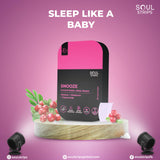 Soul Strips Snooze Vegan Cranberry Flavor on a bedside table