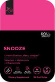 Soul Strips Snooze Vegan Cranberry Flavor packaging