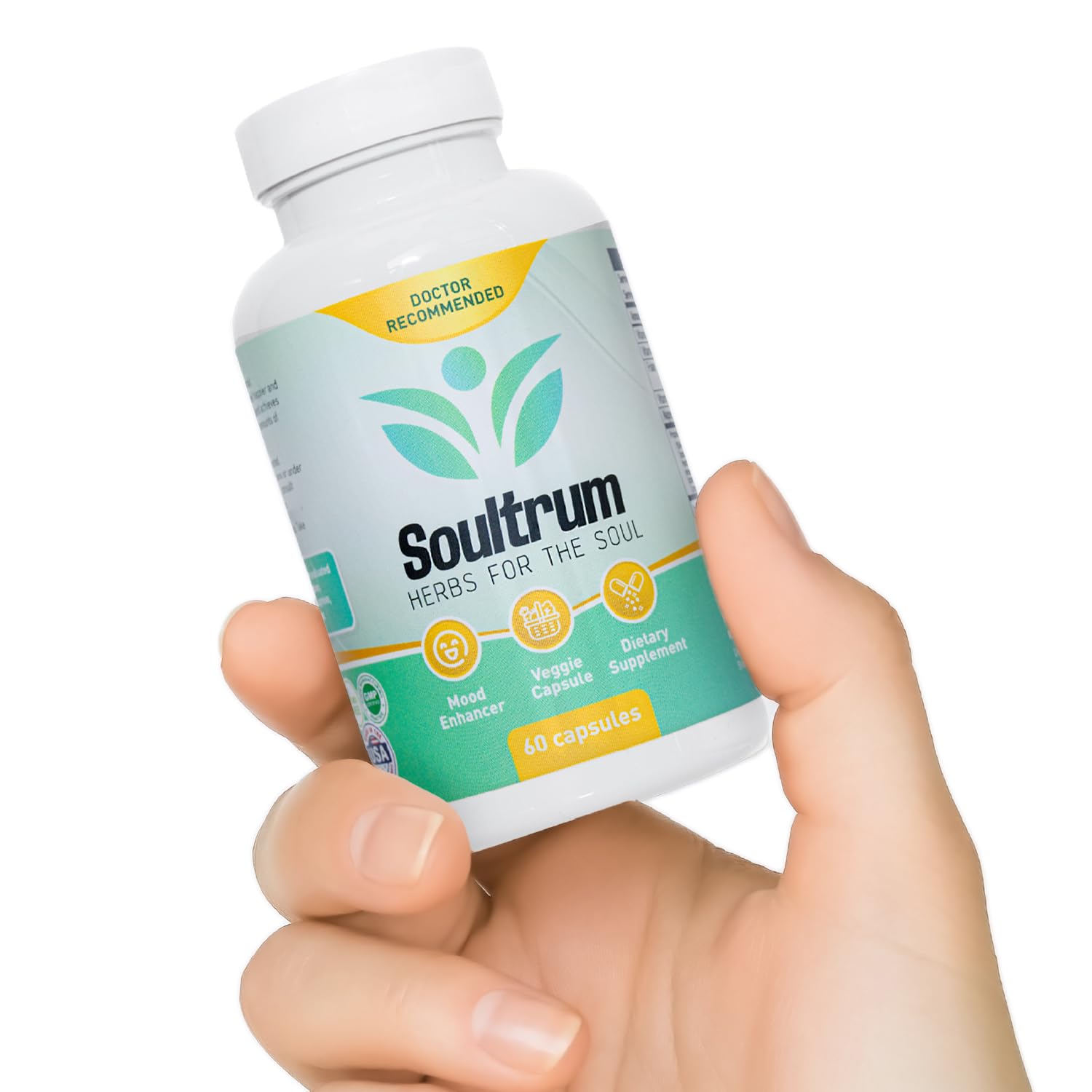Soultrum Blended Vitamin & Mineral Supplement side view