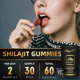 Sound Health Plus Shilajit Gummies opened with gummies visible