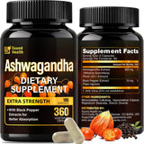SoundHealth Ashwagandha Supplement 7000mg bottle front view