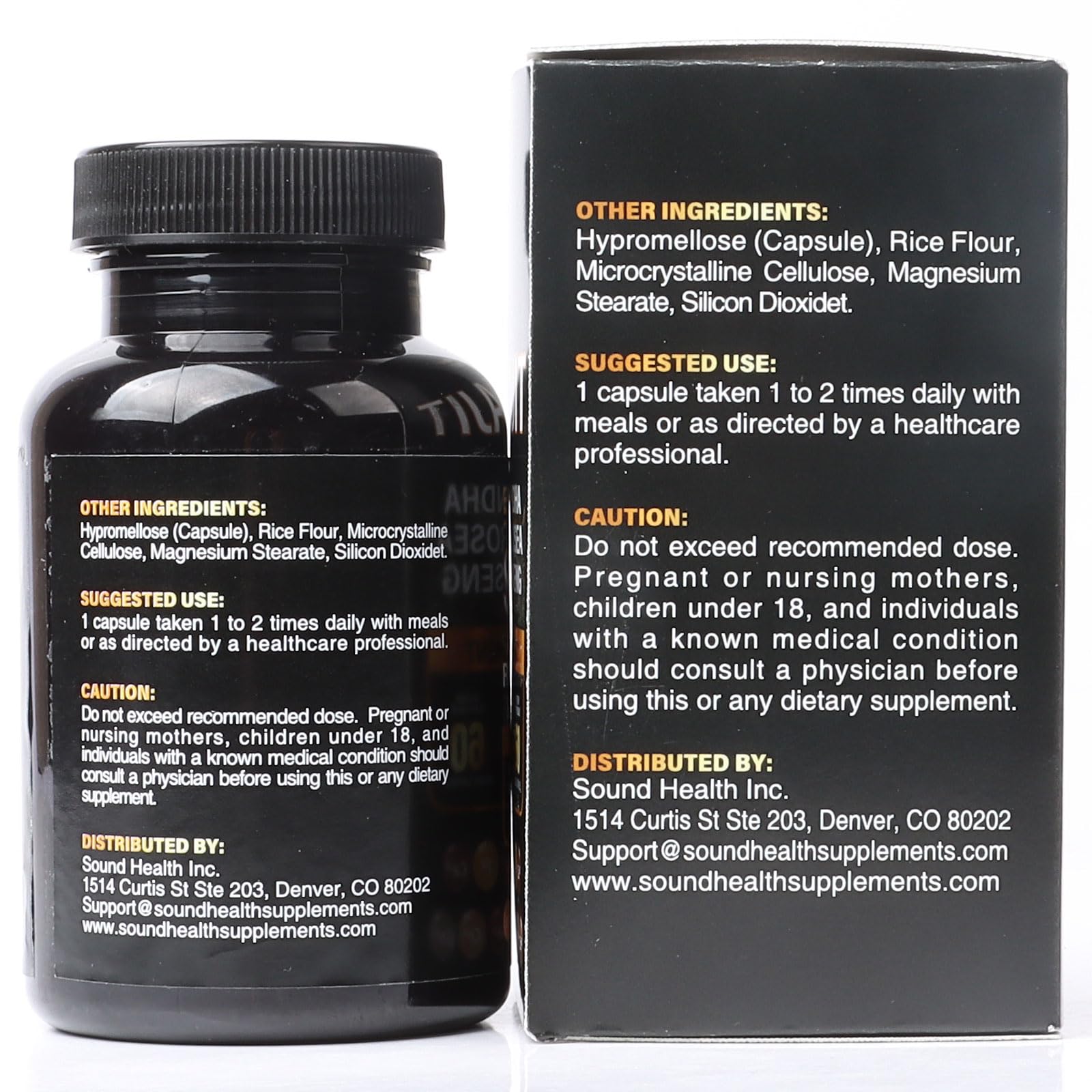 SoundHealth Shilajit Supplement capsule on a wooden table