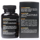 SoundHealth Shilajit Supplement capsule on a wooden table