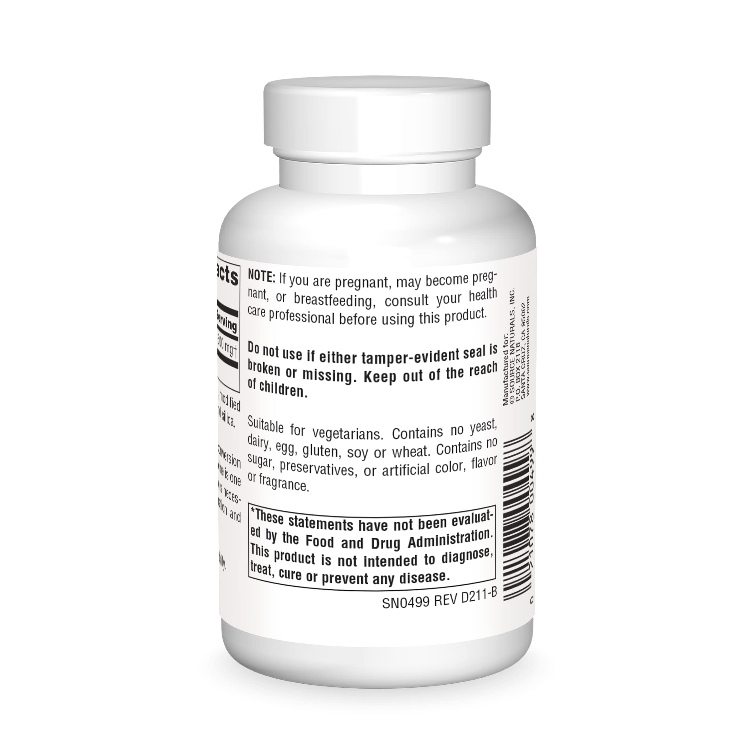 Source Naturals Acetyl-L-Carnitine capsules close-up